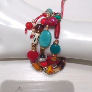 Bohemian beaded bracelet